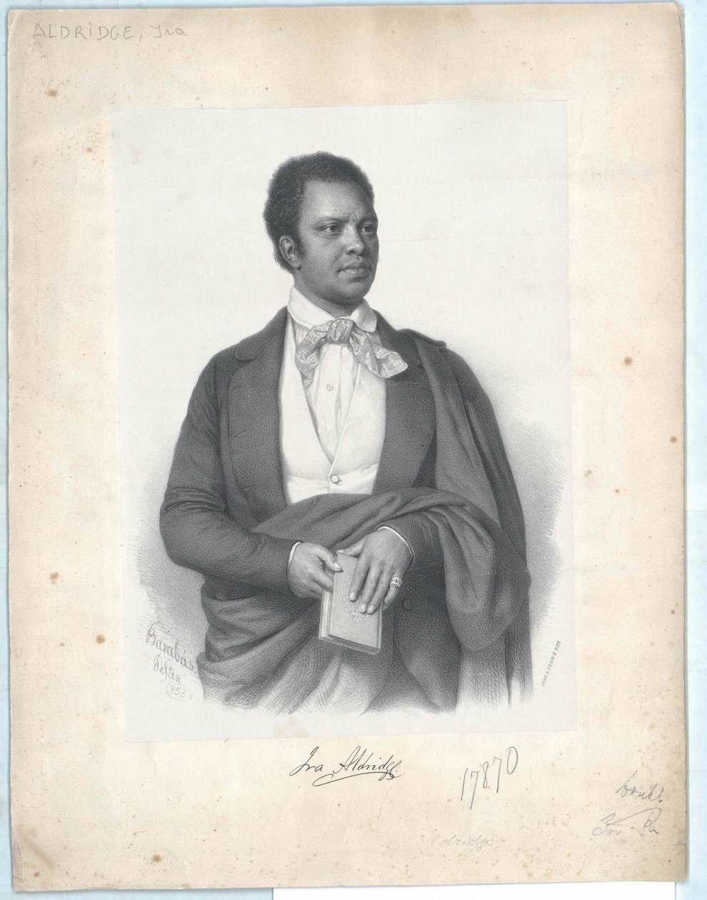 Ira Frederick Aldridge av Artist Unknown
