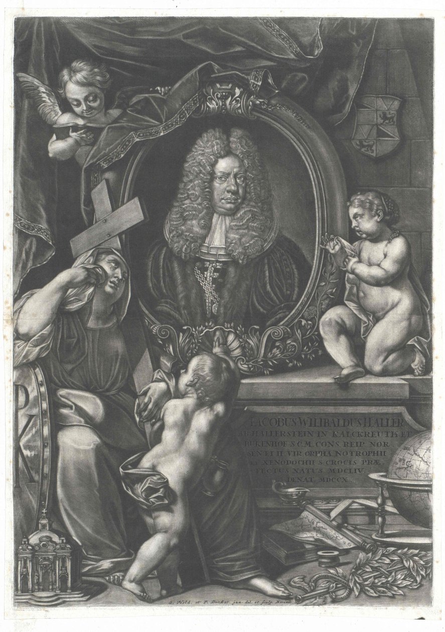 Jacob Wilibald Haller von Hallerstein av Artist Unknown