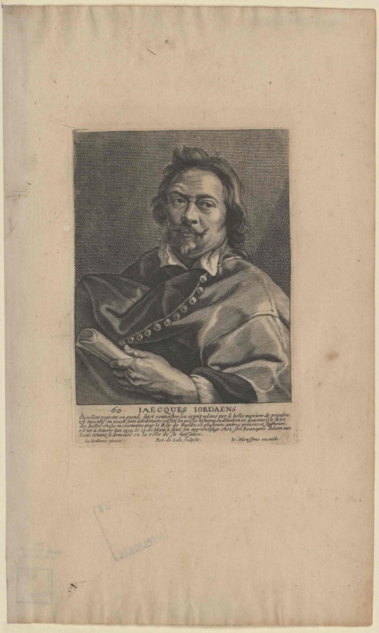 Jakob Jordaens (tryck) av Artist Unknown