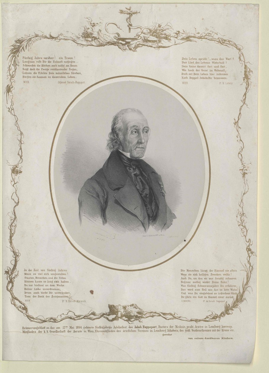 Jakob Rappaport (print) av Artist Unknown