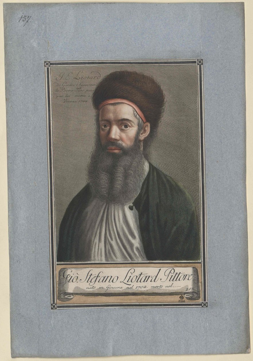 Jean Etienne Liotard (tryck) av Artist Unknown