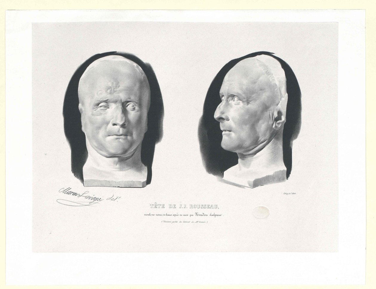 Jean Jacques Rousseau av Artist Unknown