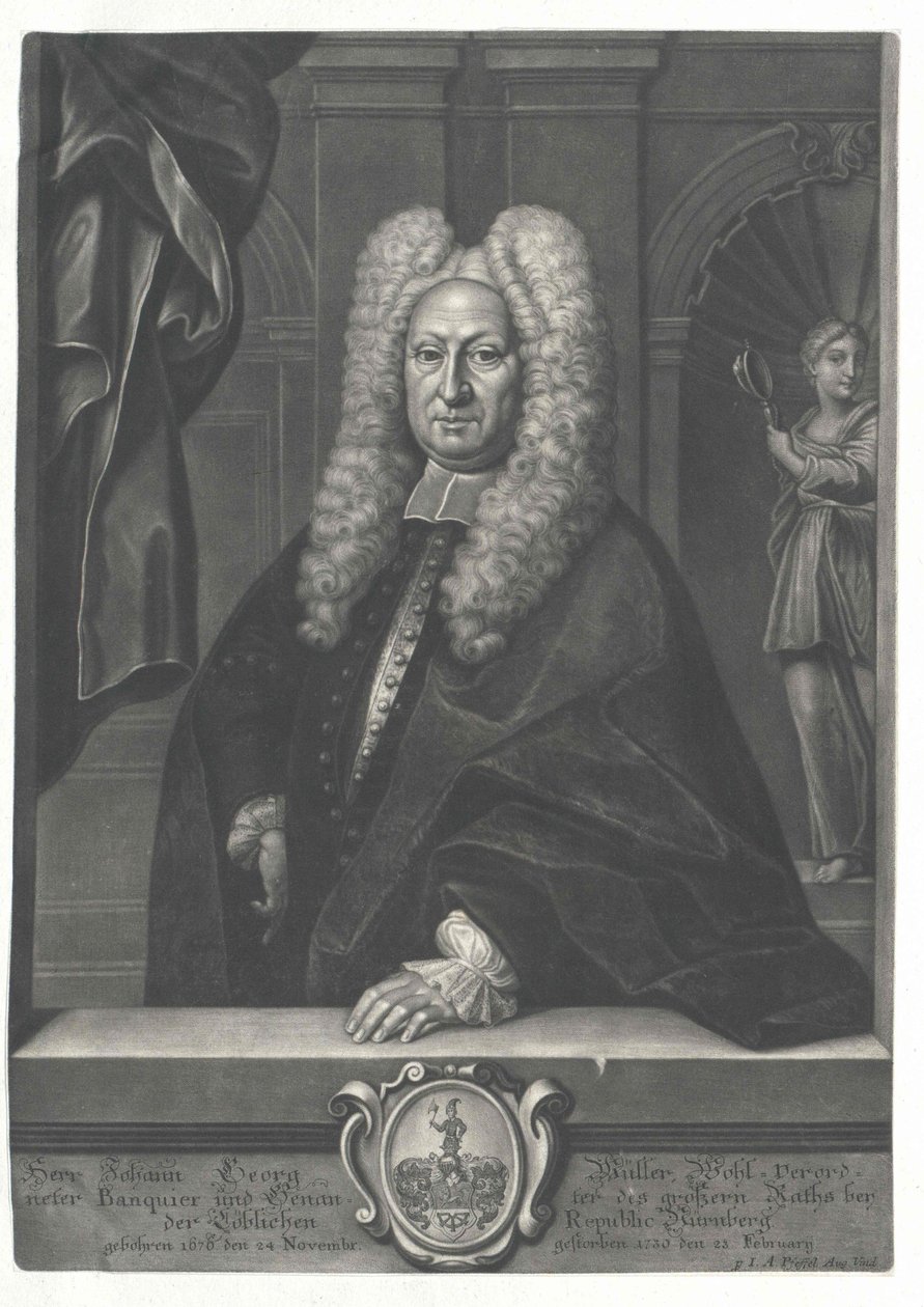 Johann Georg Mueller av Artist Unknown