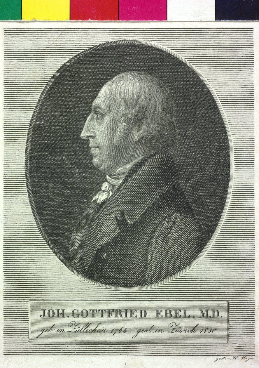 Johann Gottfried Ebel av Artist Unknown