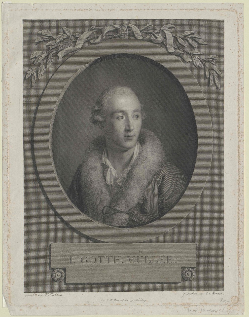 Johann Gotthard Mueller av Artist Unknown