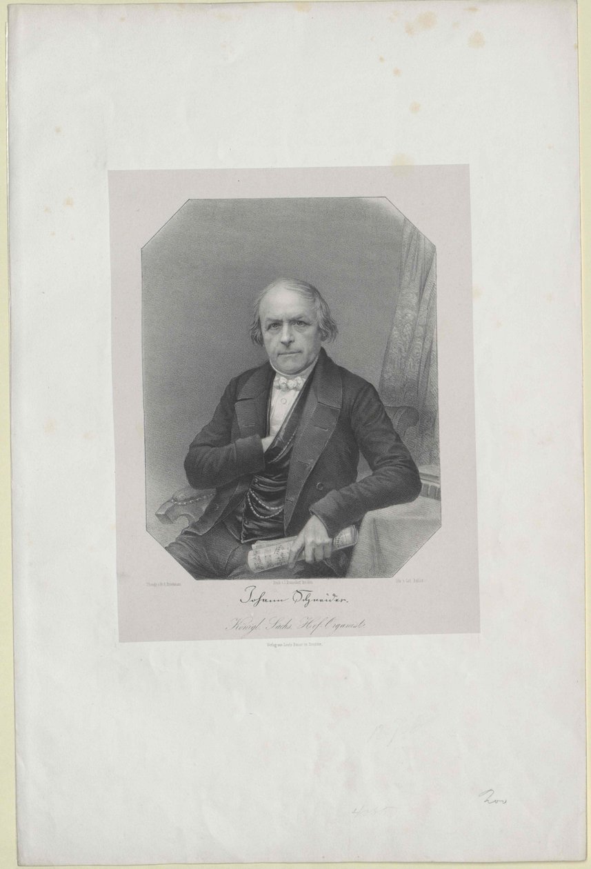 Johann Gottlob Schneider av Artist Unknown