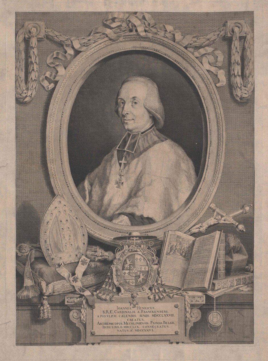 Johann Henrik greve Frankenberg av Artist Unknown