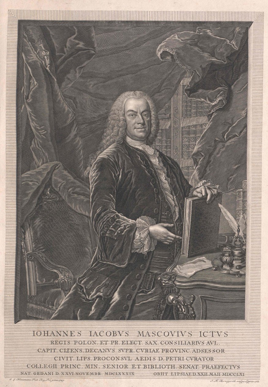Johann Jakob Mascov av Artist Unknown