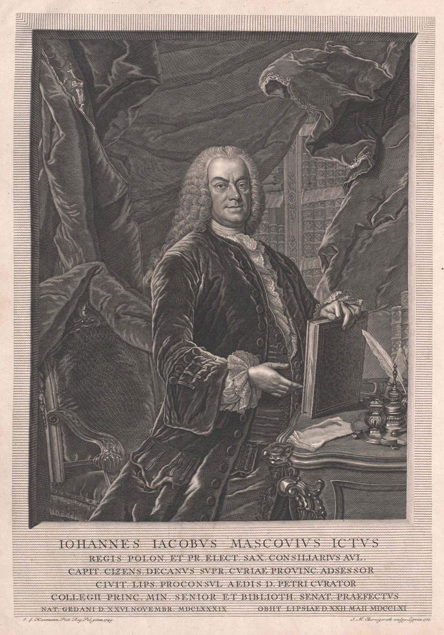 Johann Jakob Mascov av Artist Unknown