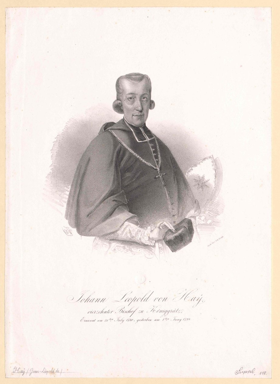 Johann Leopold von Hay av Artist Unknown