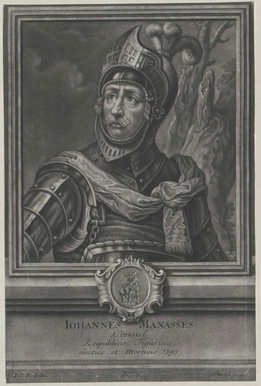 Johann Manasses (tryck) av Artist Unknown