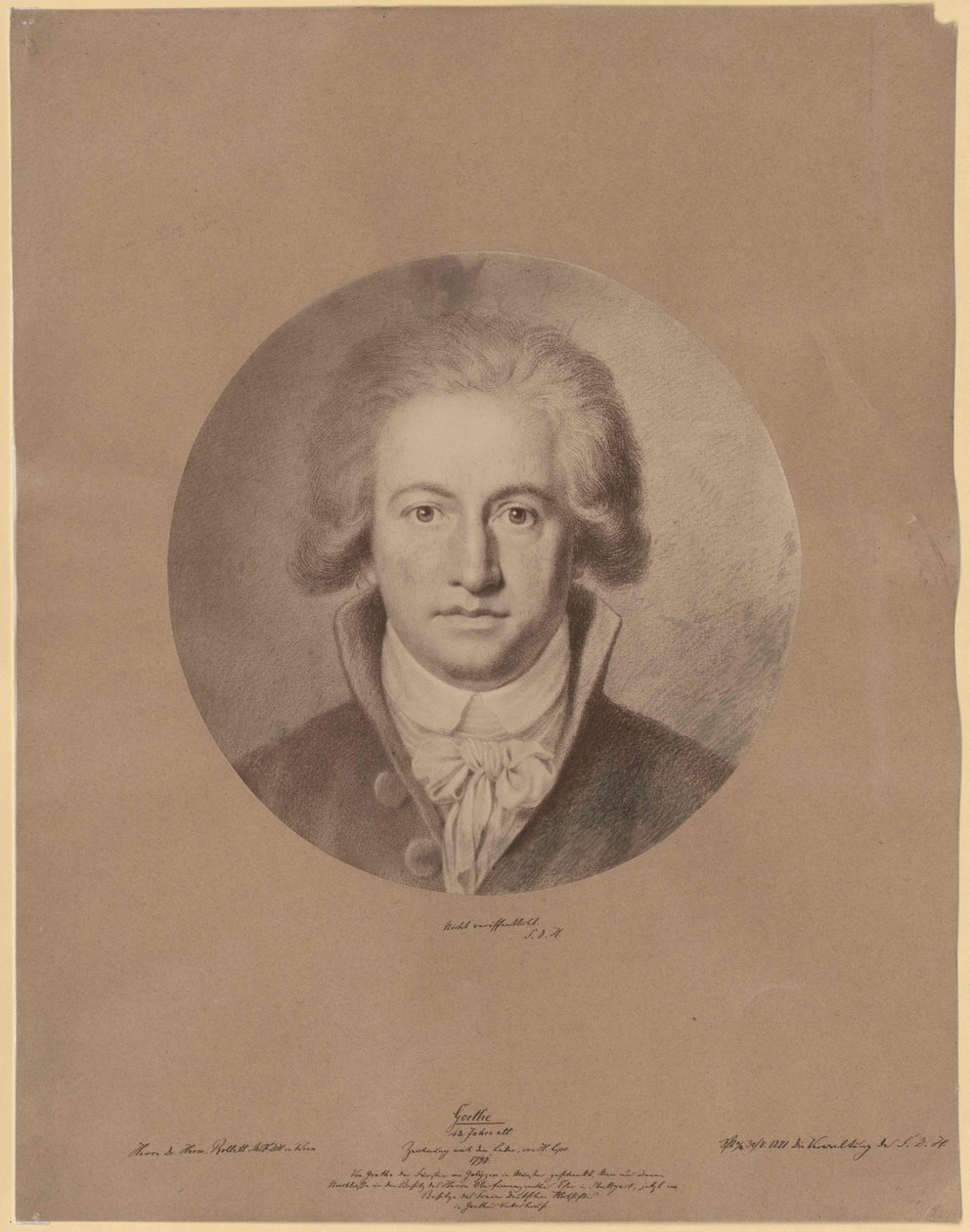 Johann Wolfgang von Goethe av Artist Unknown