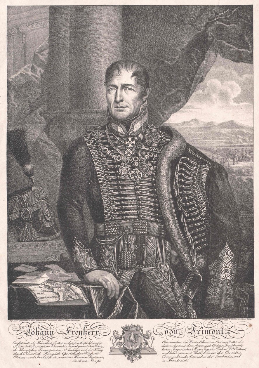 Johann greve Frimont von Palota av Artist Unknown