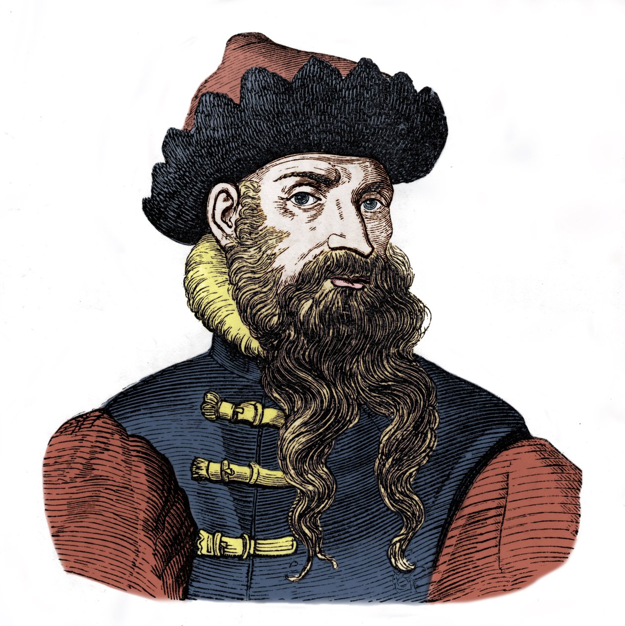 Johannes Gutenberg (tryck) av Artist Unknown