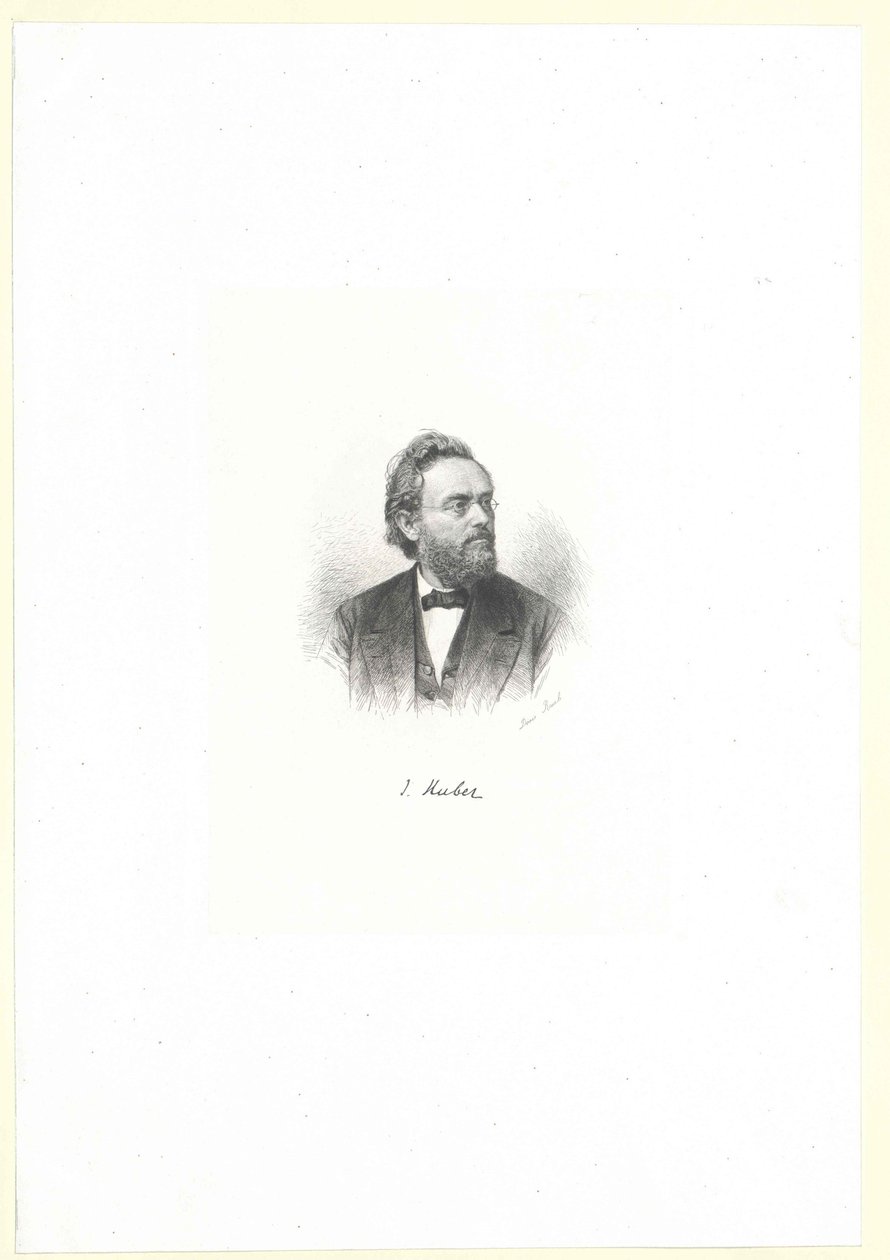 Johannes Huber (tryck) av Artist Unknown