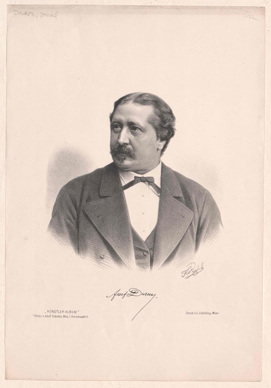 Joseph Durm (tryck) av Artist Unknown