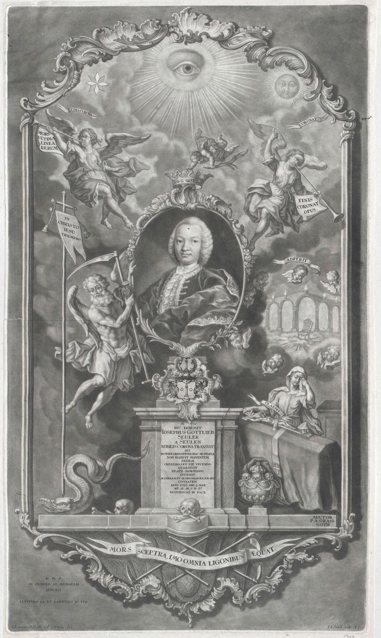 Joseph Gottlieb Seuler von Seulen (tryck) av Artist Unknown