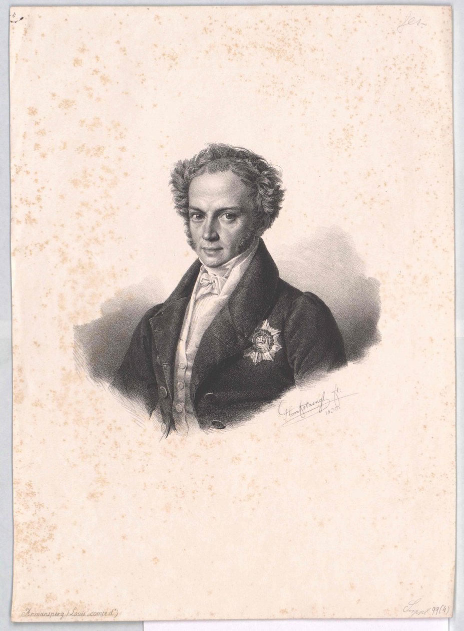 Joseph Ludwig greve av Armansperg (tryck) av Artist Unknown