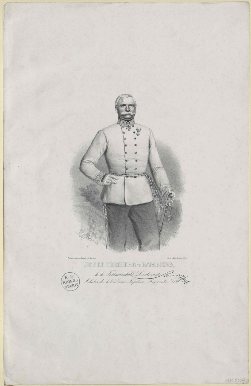 Joseph baron Bamberg av Artist Unknown