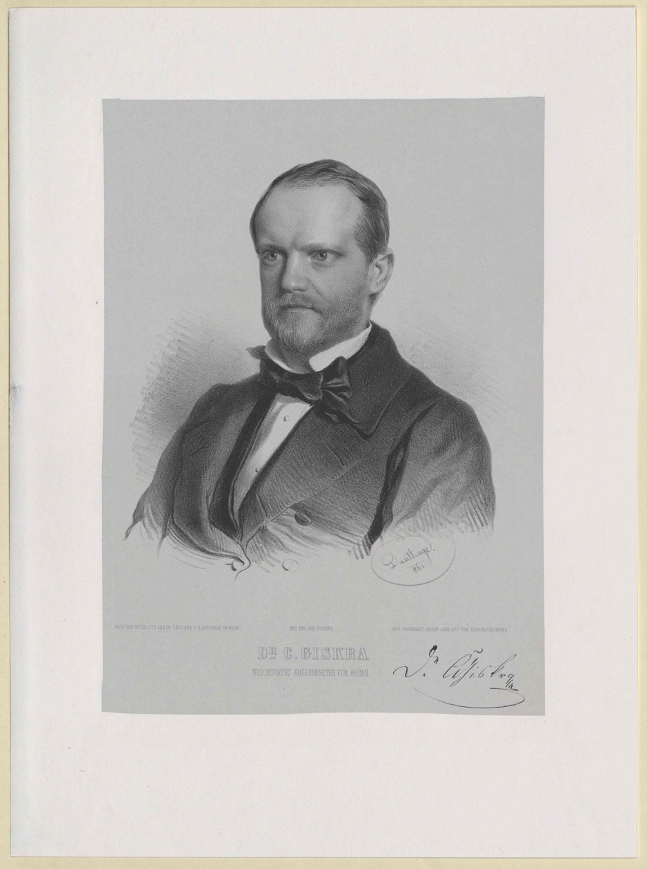 Karl Giskra (print) av Artist Unknown