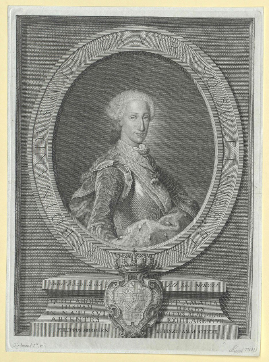 Kung både Sicilien Ferdinand I av Artist Unknown