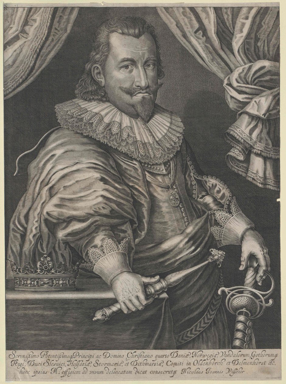 Kung av Danmark Christian IV av Artist Unknown