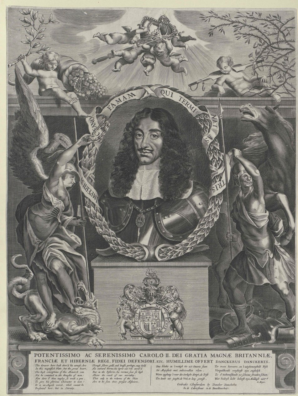 Kung av England Karl II av Artist Unknown
