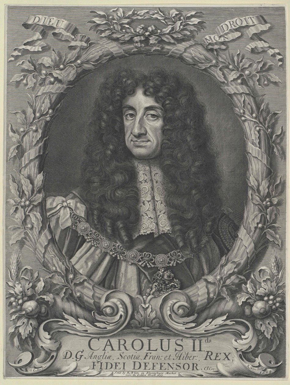 Kung av England Karl II av Artist Unknown