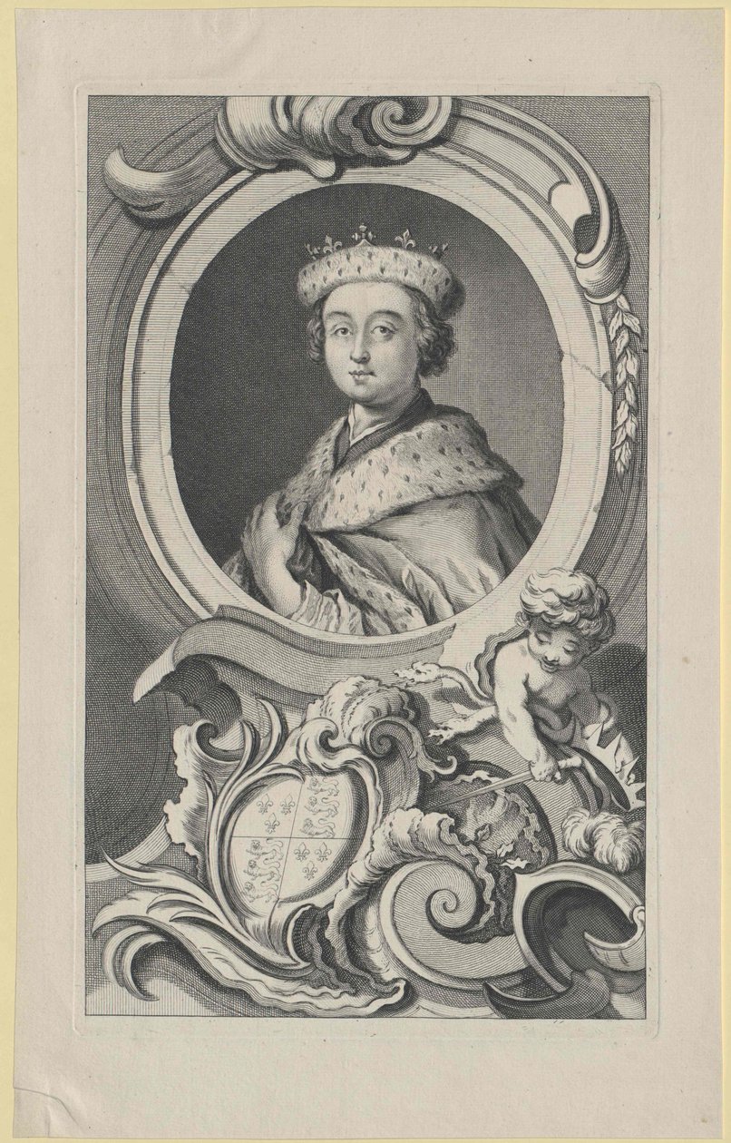 Kung av England Eduard V. (tryck) av Artist Unknown
