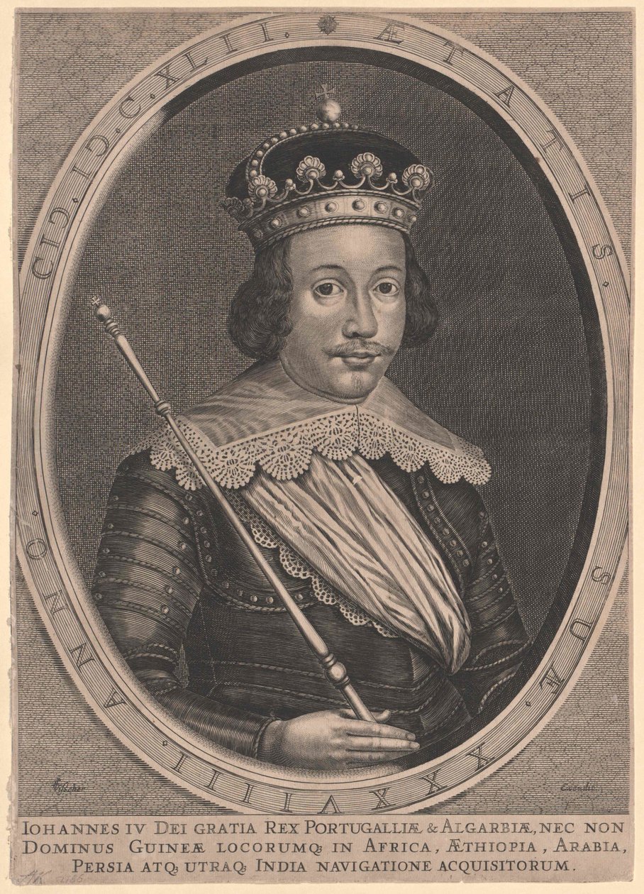 Kung av Portugal Johann IV av Artist Unknown