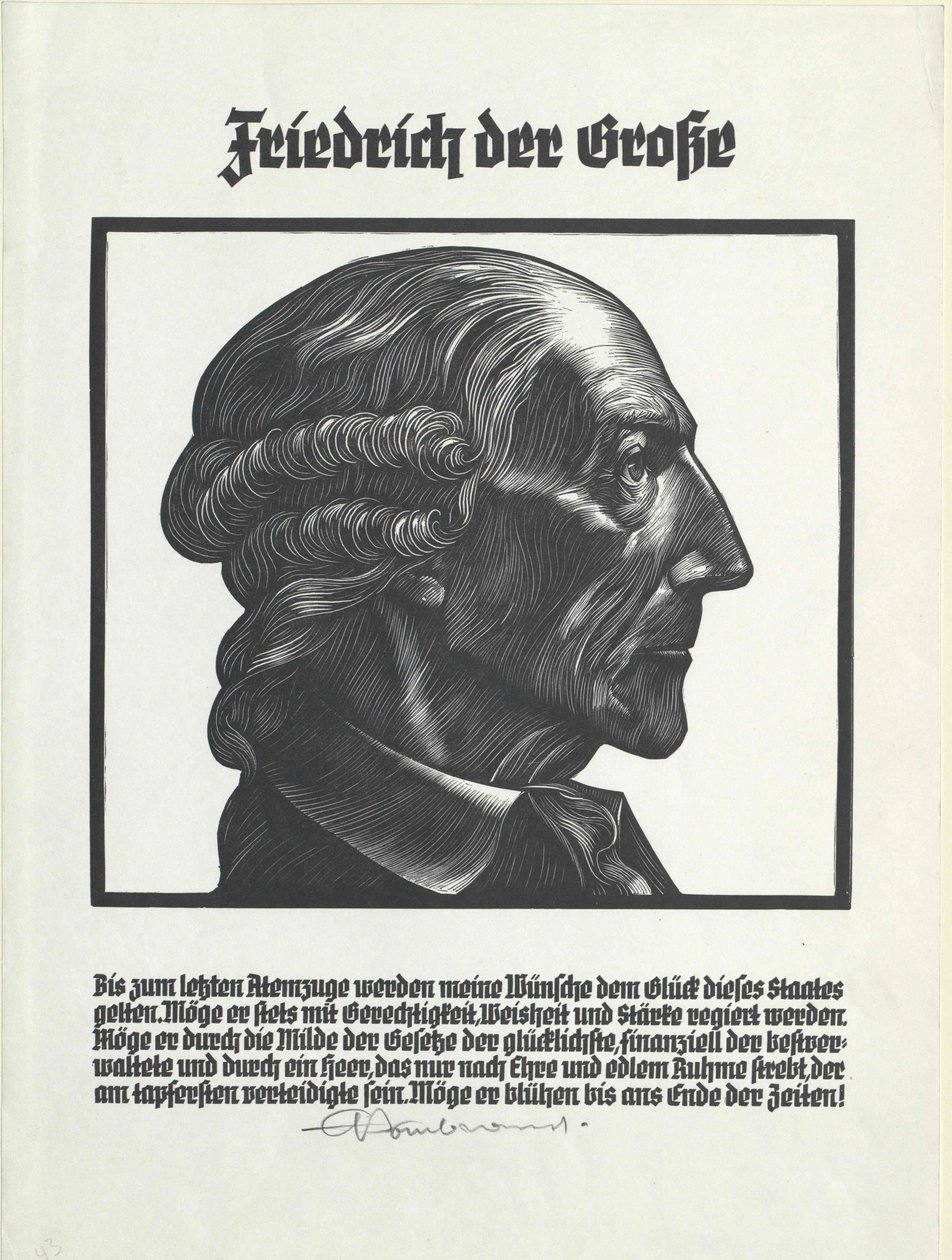 Kung av Preussen Fredrik II av Artist Unknown