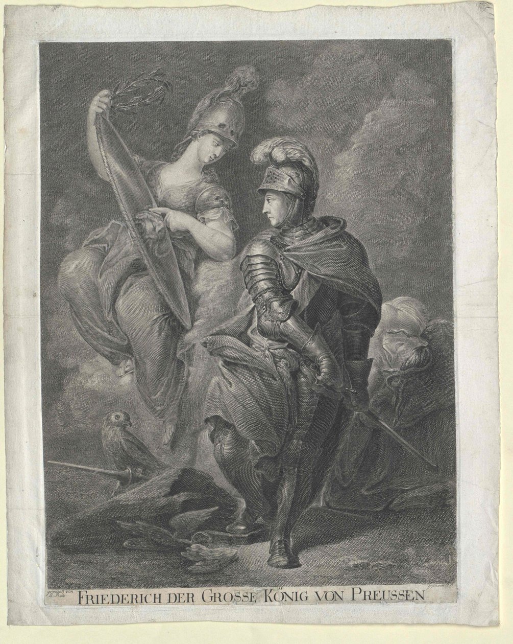 Kung av Preussen Fredrik II av Artist Unknown