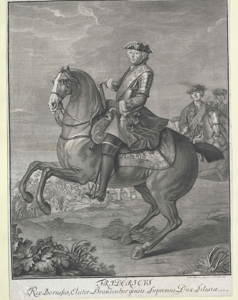 Kung av Preussen Fredrik II av Artist Unknown