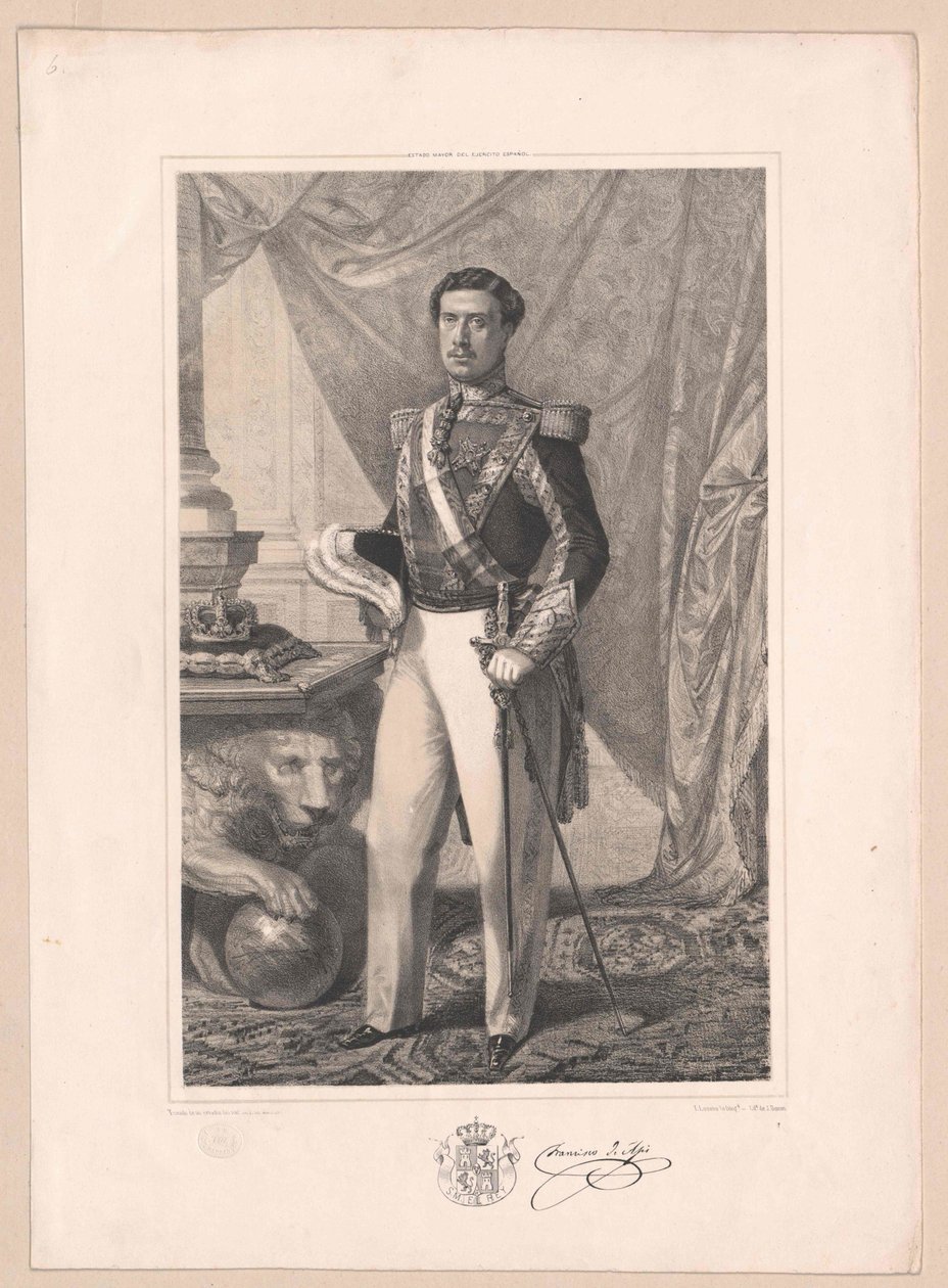 Kung av Spanien Franz av Artist Unknown