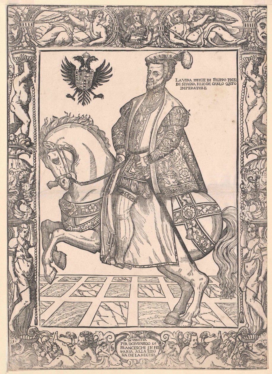 Kung av Spanien Filip II av Artist Unknown