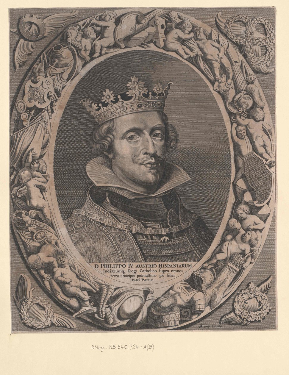 Kung av Spanien Filip IV av Artist Unknown