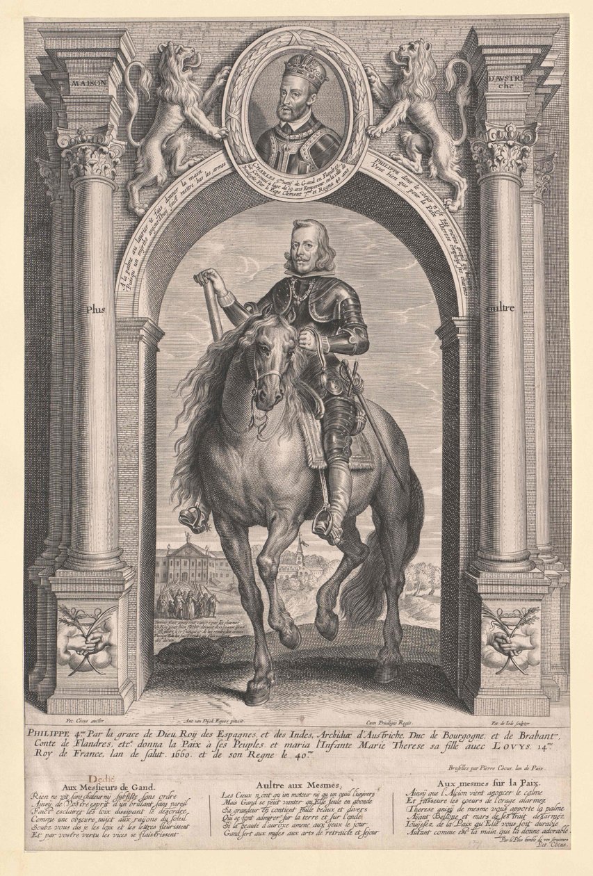 Kung av Spanien Filip IV av Artist Unknown
