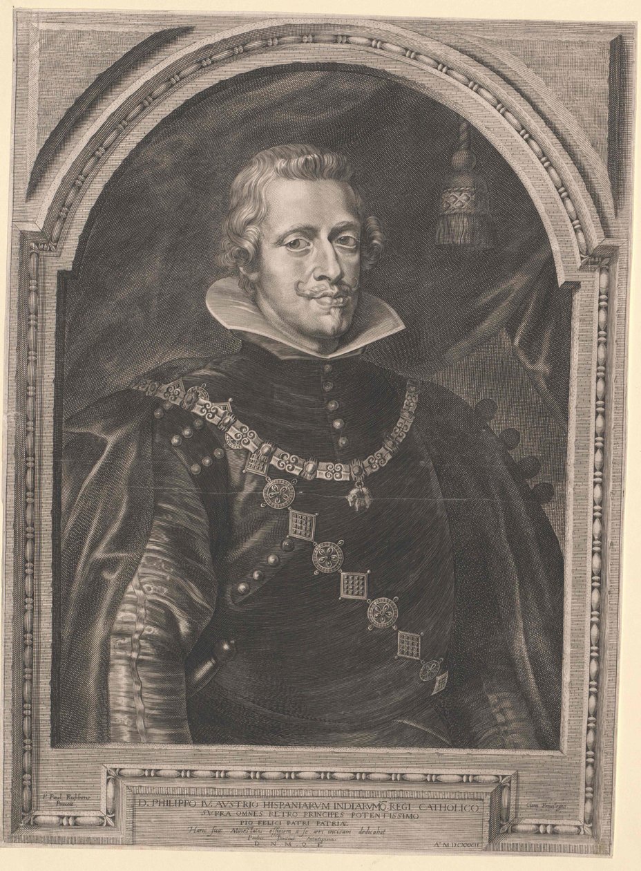 Kung av Spanien Filip IV av Artist Unknown