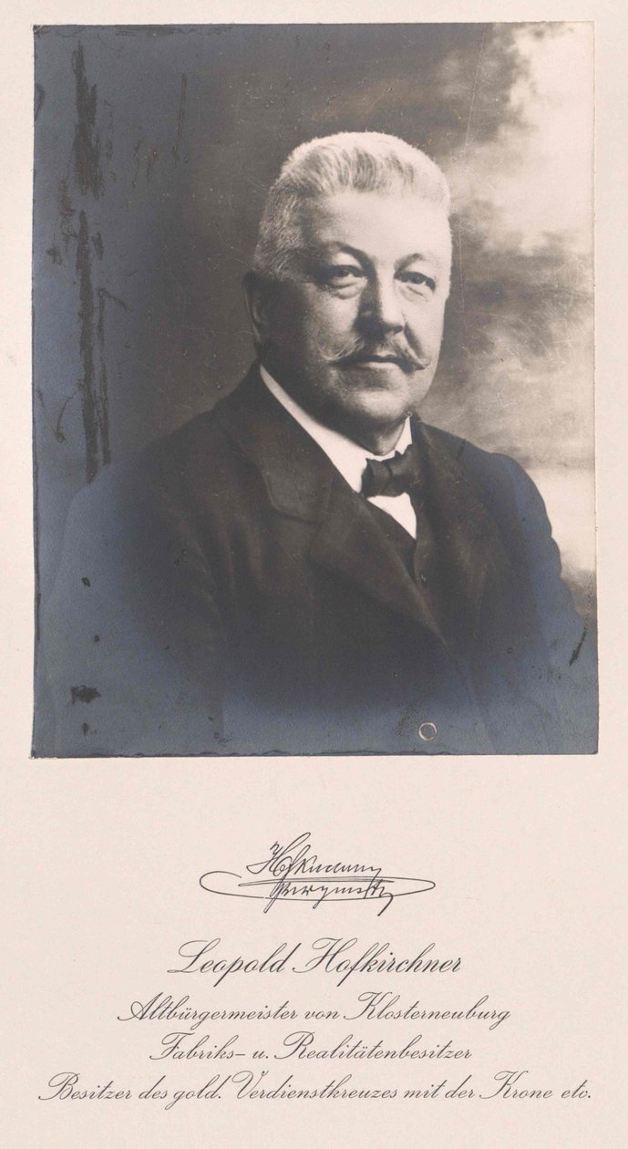 Leopold Hofkirchner (tryck) av Artist Unknown