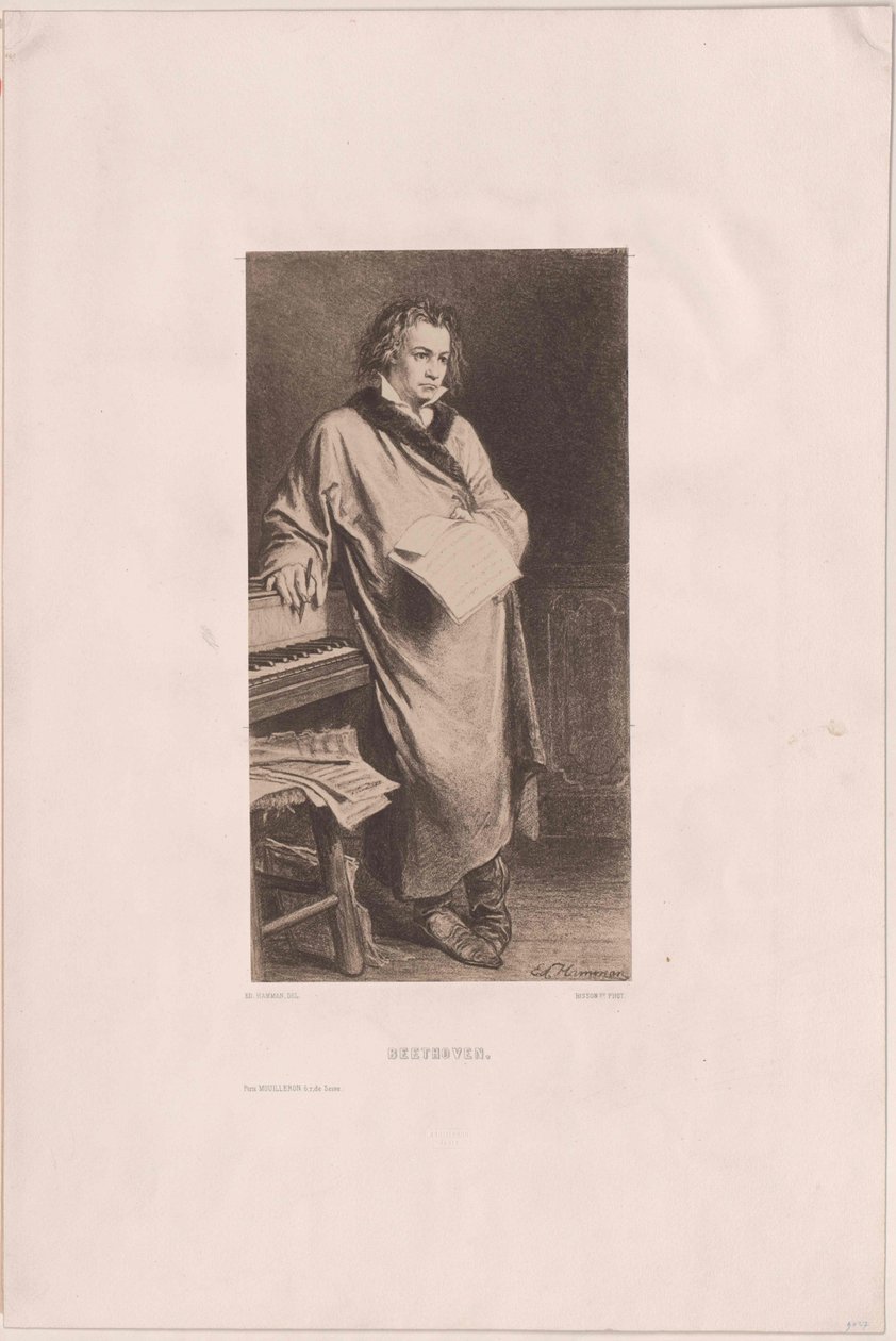 Ludwig van Beethoven av Artist Unknown