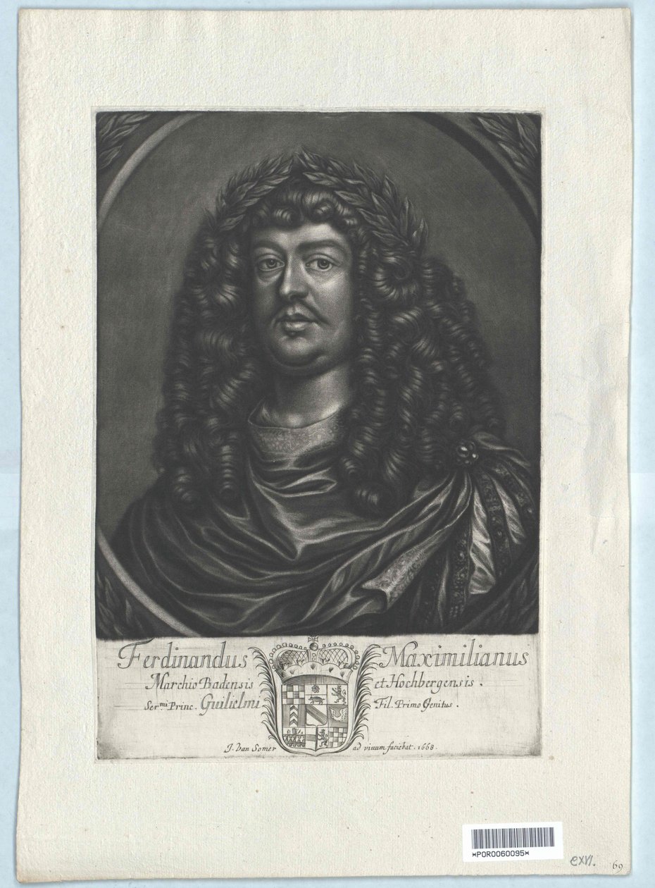 Markgreve av Baden-Baden Ferdinand Maximilian av Artist Unknown