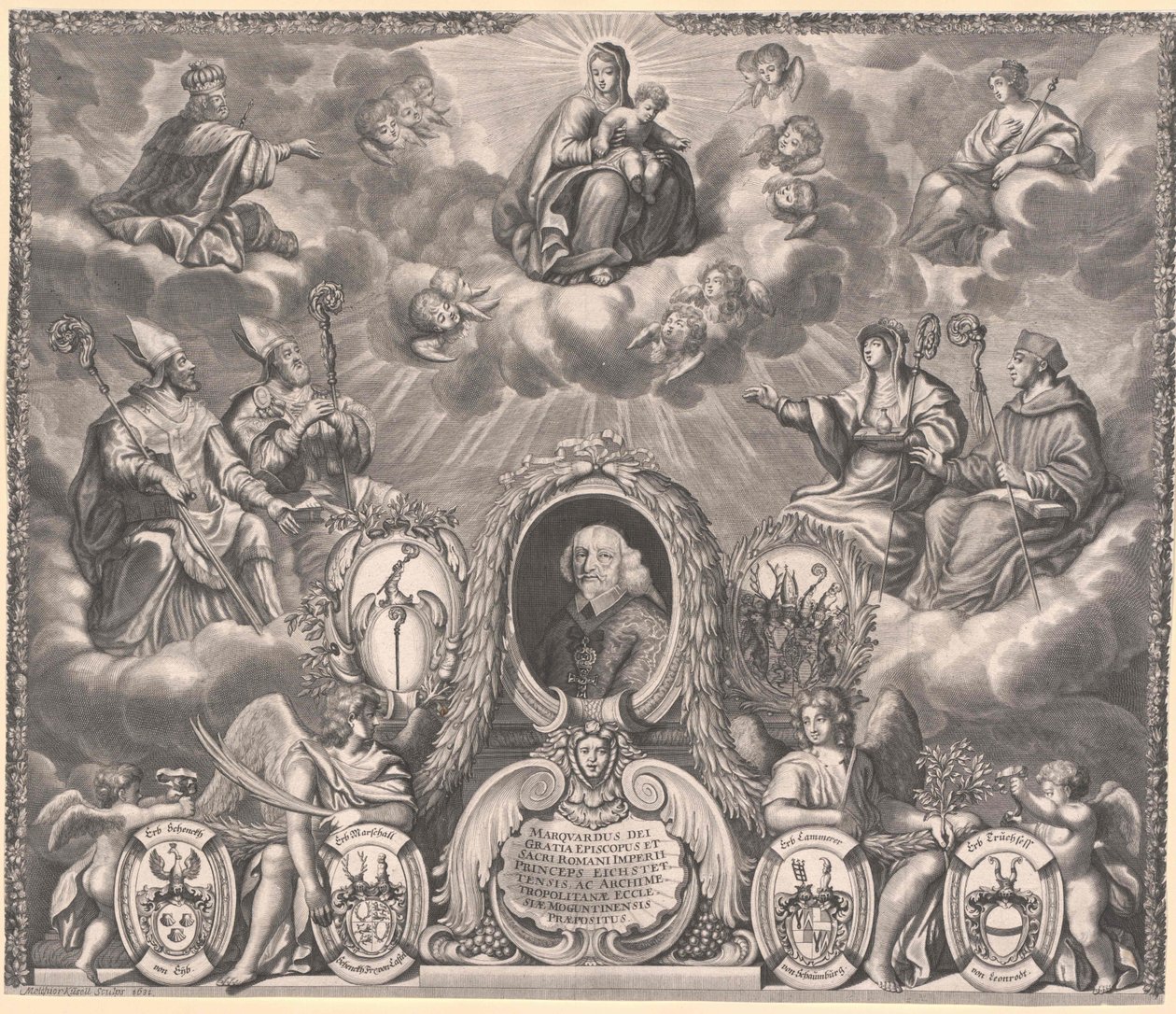 Marquard Schenk von Castell (tryck) av Artist Unknown