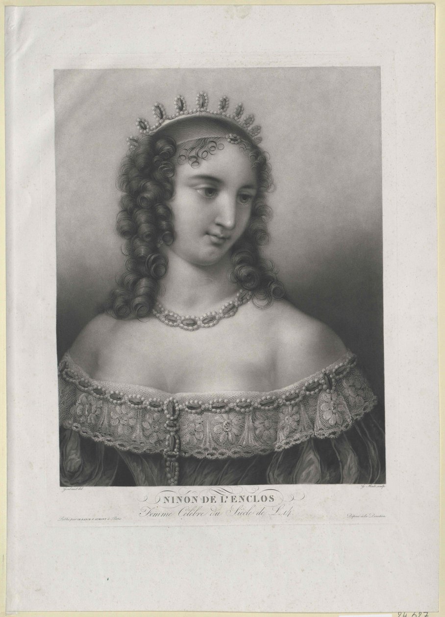 Ninon de Lenclos av Artist Unknown