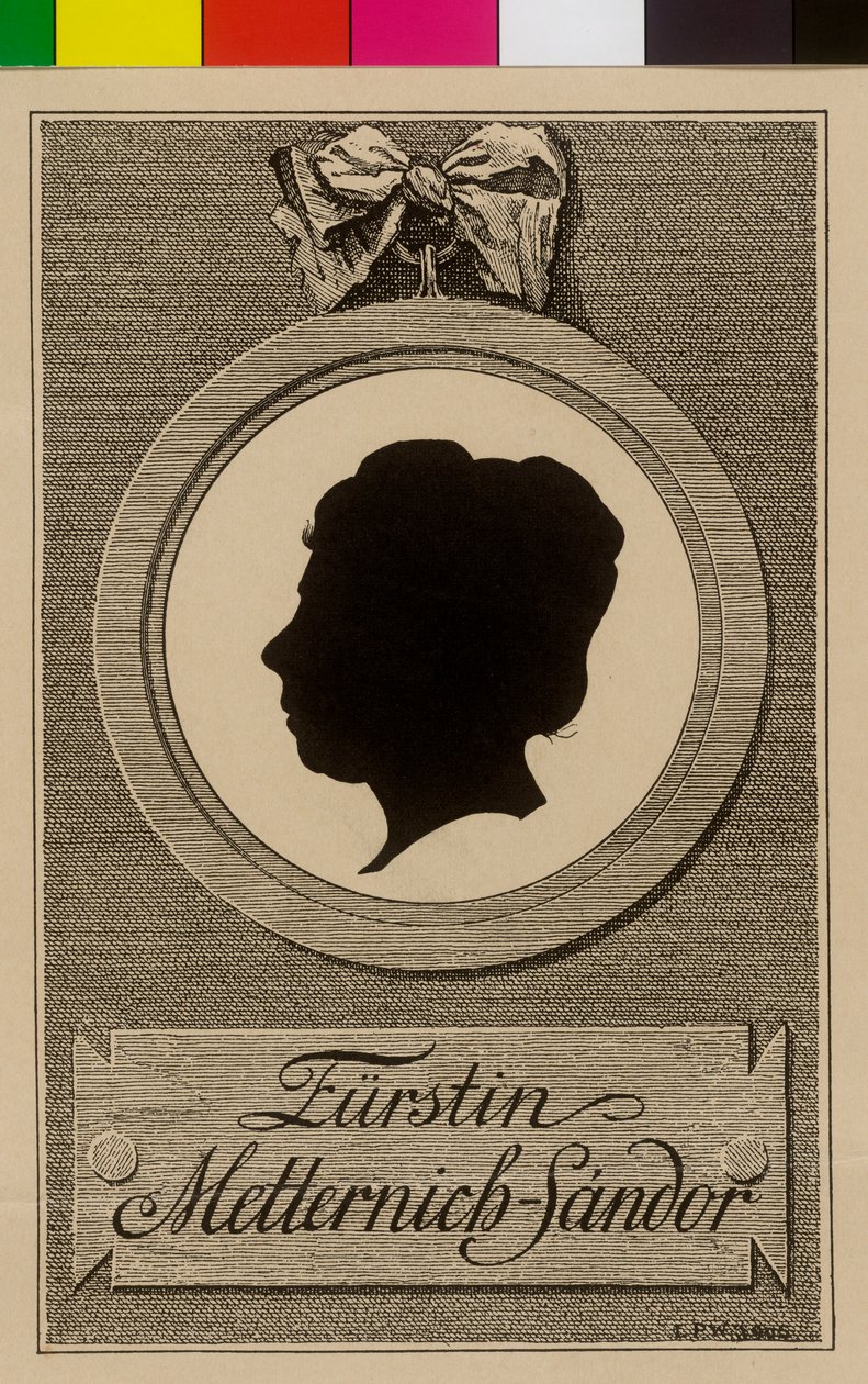 Pauline grevinna Sandor von Slavnicza (tryck) av Artist Unknown