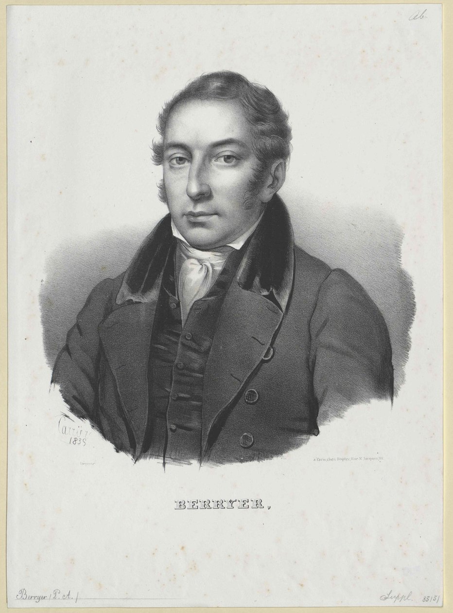 Pierre Antoine Berryer (tryck) av Artist Unknown