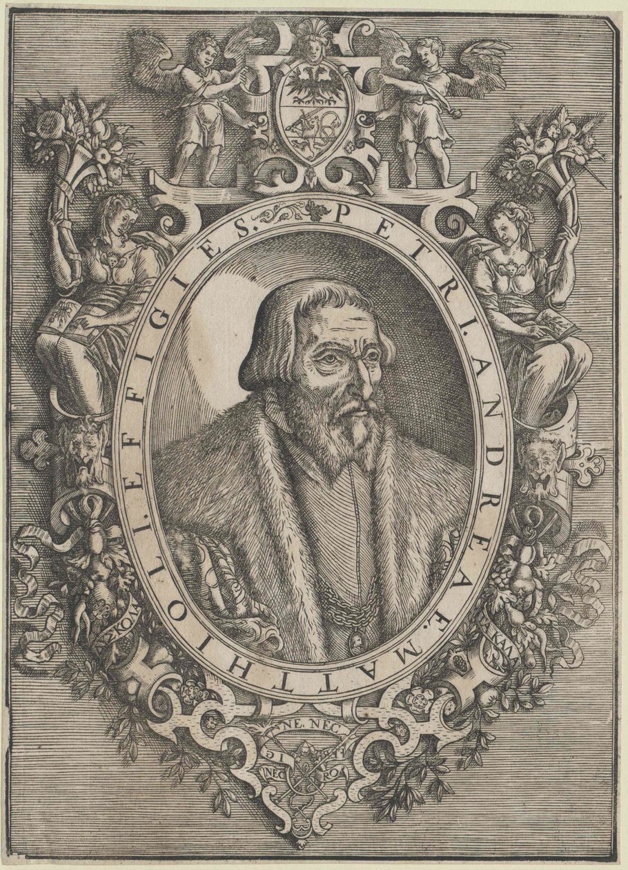 Pietro Andrea Mattioli (tryck) av Artist Unknown