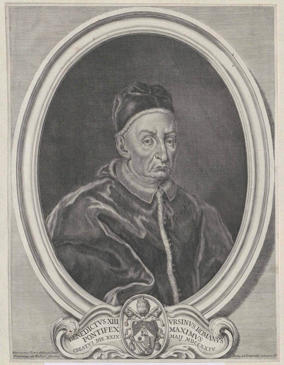 Påven Clemens XII (tryck) av Artist Unknown