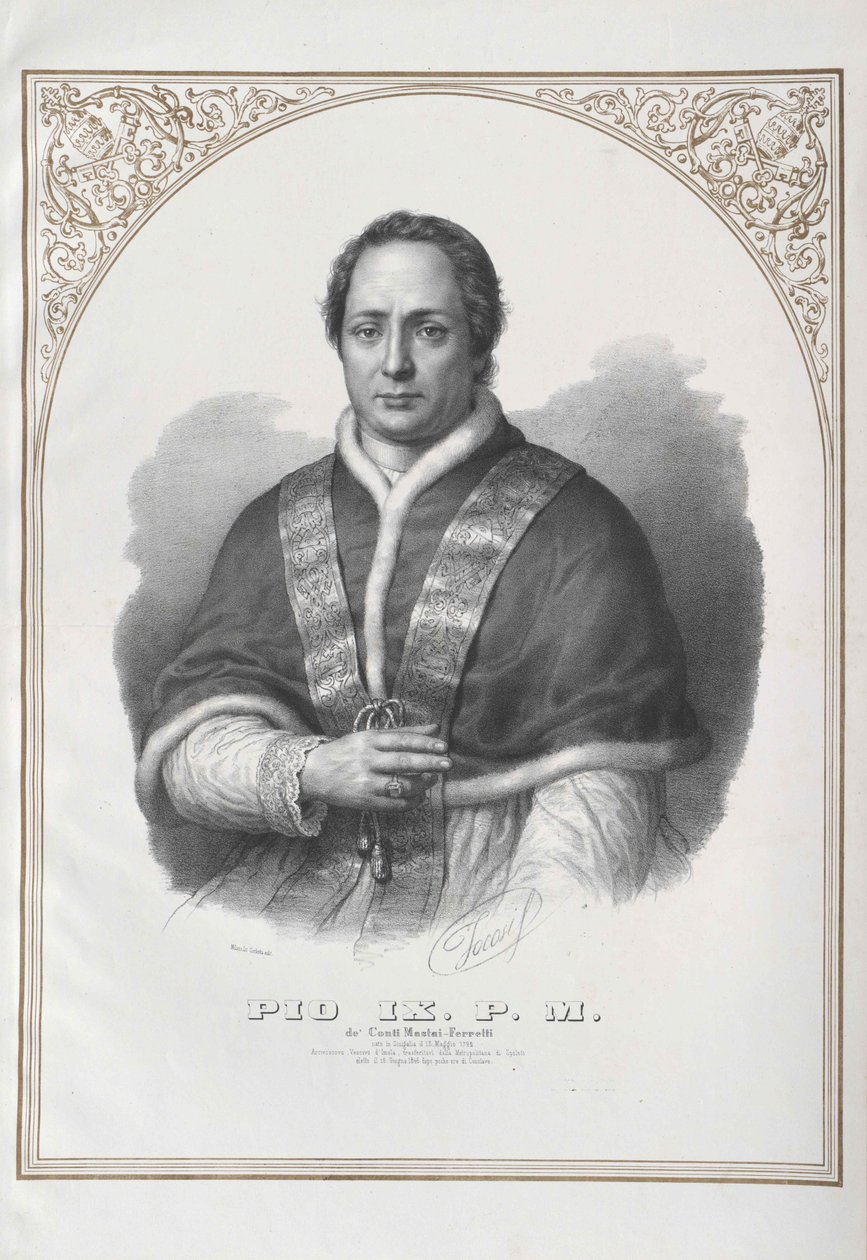 Påve Pius IX av Artist Unknown