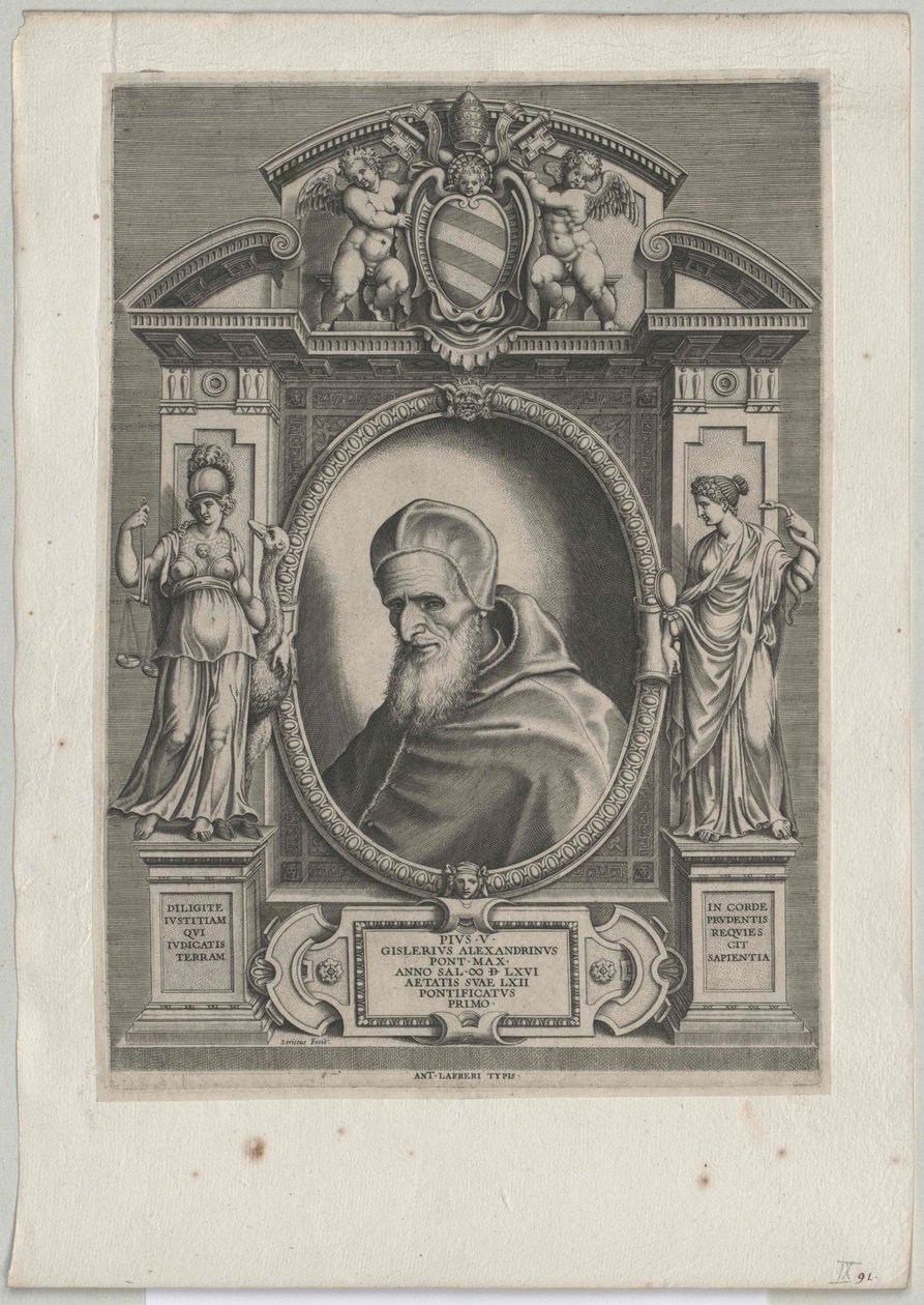 Påven Pius V av Artist Unknown
