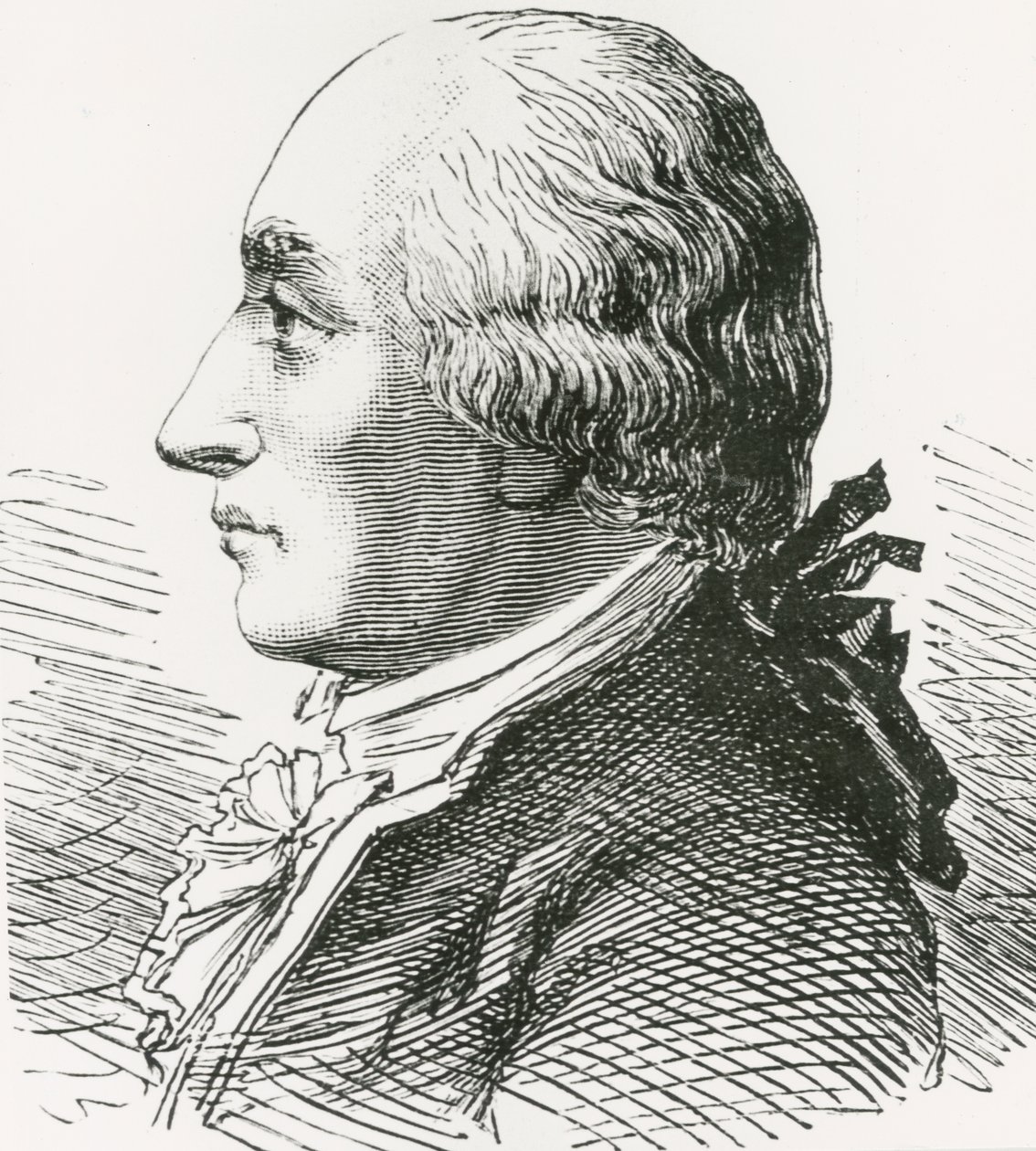 Porträtt av Jacques Charles (tryck) av Artist Unknown
